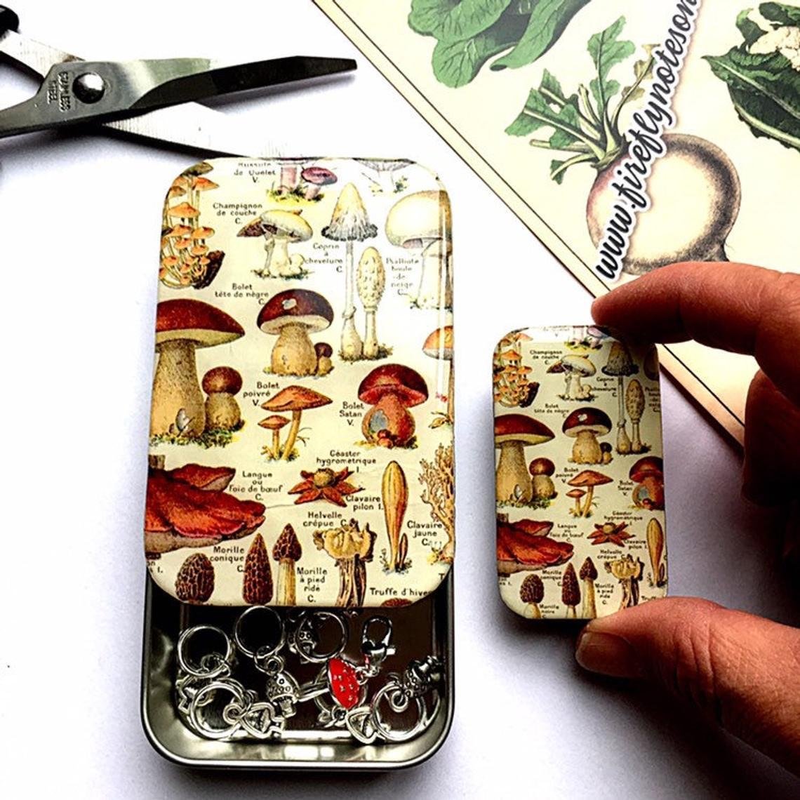 Mushroom Notions Storage Tin - Small & Large