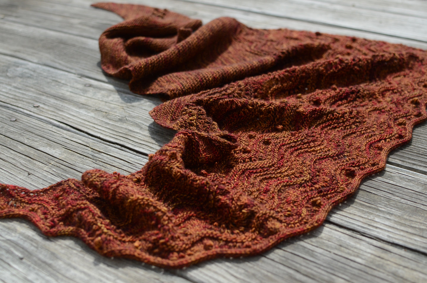 From the Embers - A Beltane Shawl Knitting Pattern - Digital Download