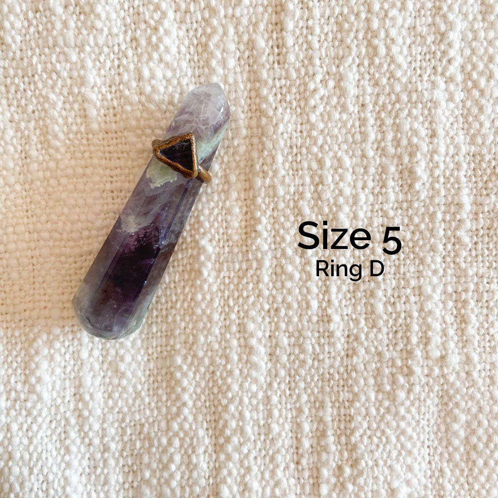 Amethyst Electroform Rings