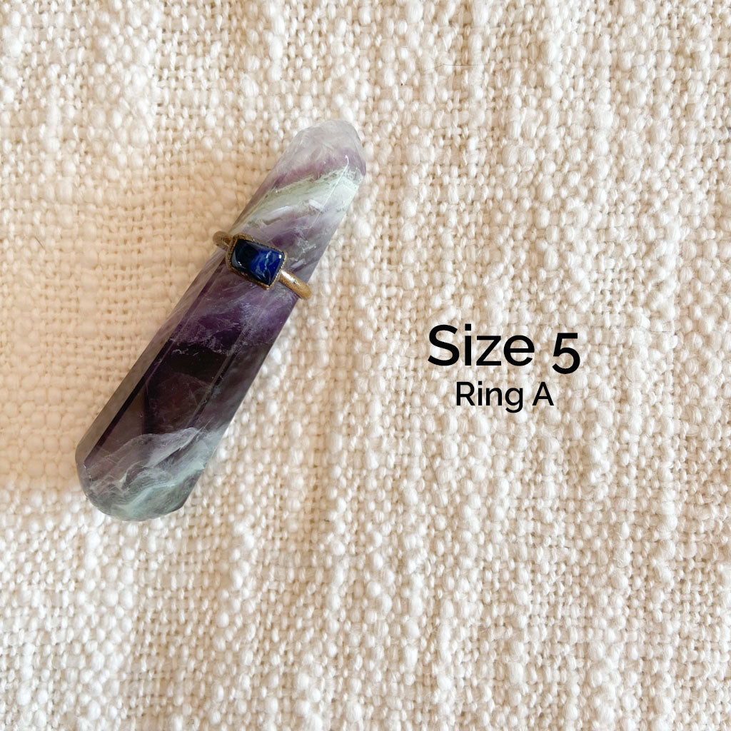 Lapis Lazuli Electroform Rings