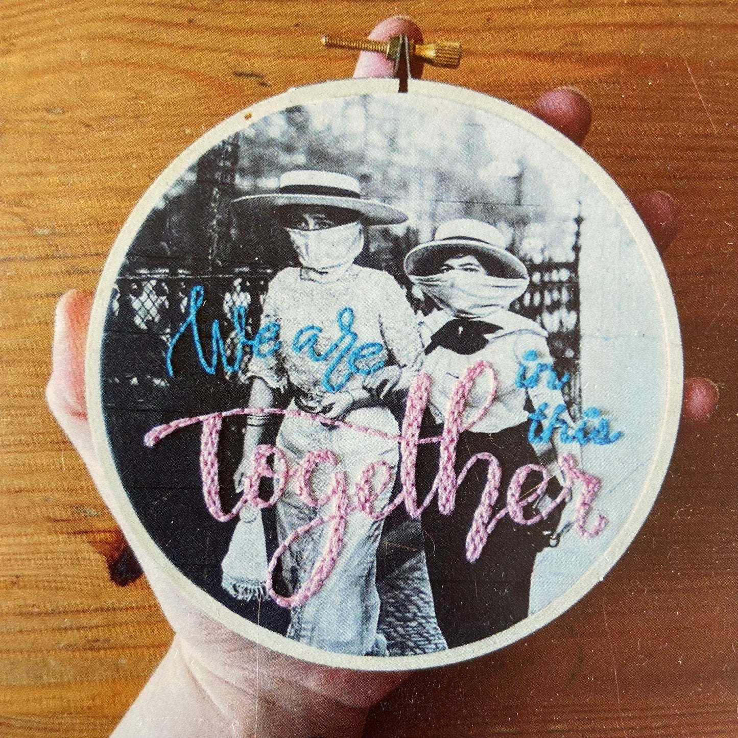 LAST CHANCE - We Are In This Together - Embroidery Kits by Le Comptoir