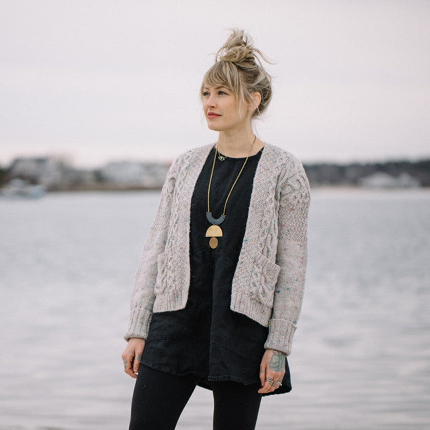 Winters Beach Cardi Printed Pattern