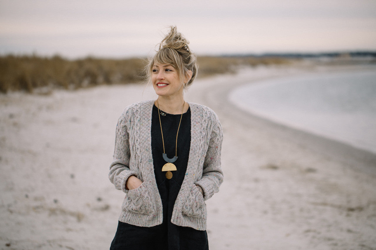 Winters Beach Cardi Printed Pattern