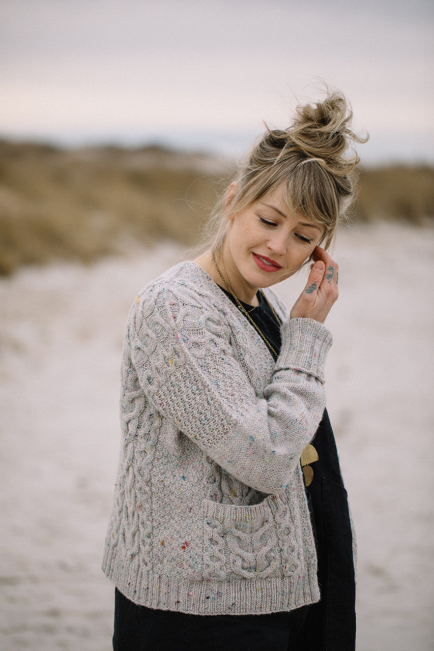 Winters Beach Cardi Printed Pattern