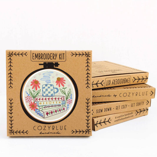 Book Nook - Cozyblue Handmade Embroidery Kit
