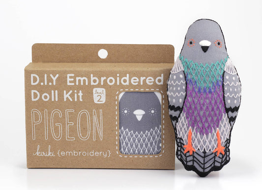 Pigeon Embroidery Kit By Kiriki Press