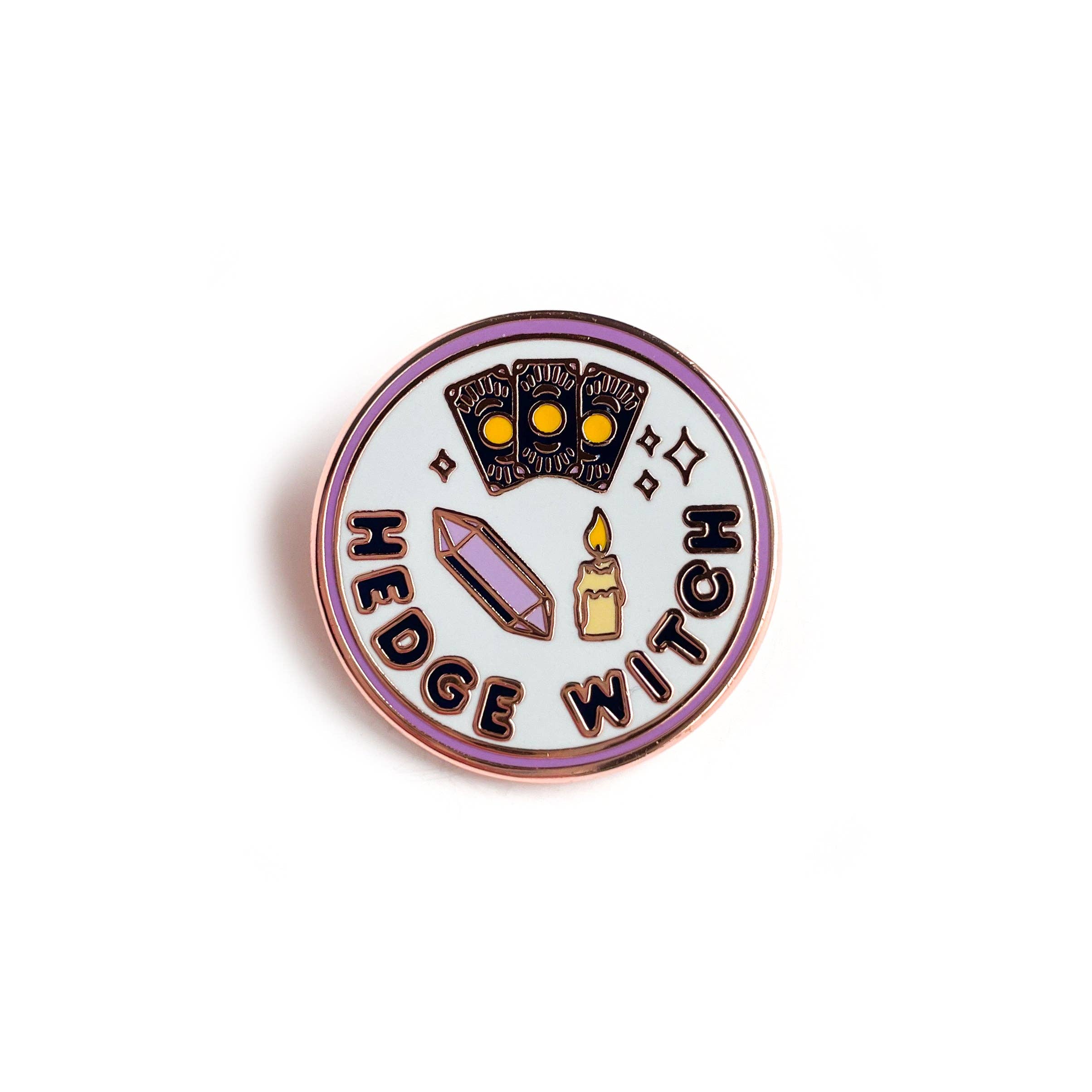 Witch Merit Badge Button Pins 