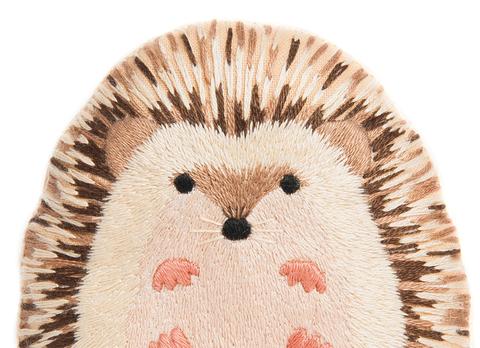 Hedgehog Embroidery Doll Kit by Kiriki Press
