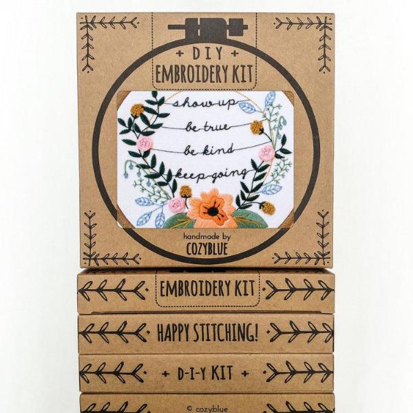 Show Up - Cozyblue Handmade Embroidery Kit