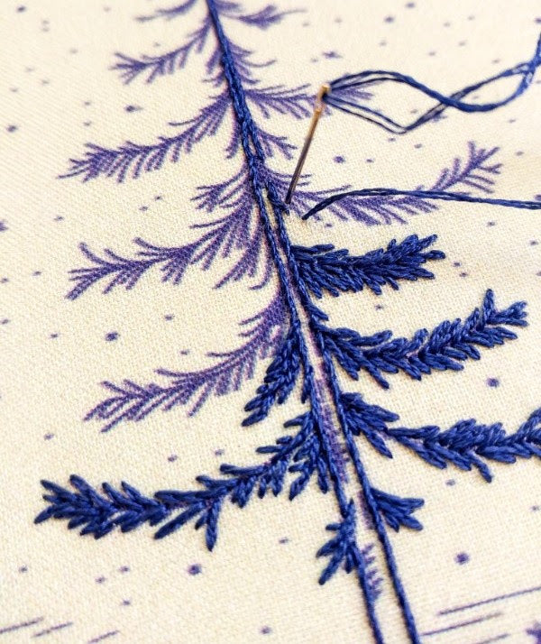 Moonlight Pine - Cozyblue Handmade Embroidery Kit