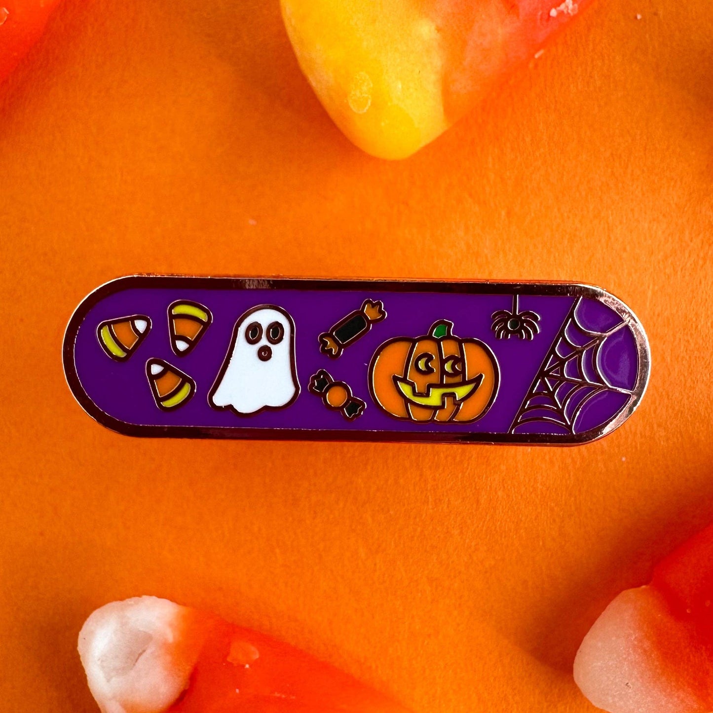 Halloween Personality Plaque Enamel Pin