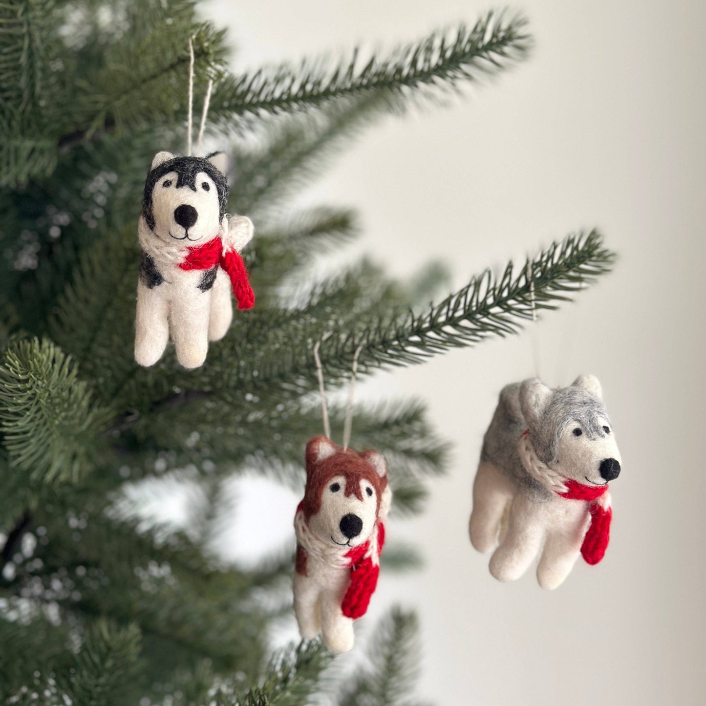 Husky - Felt Hanging Ornament