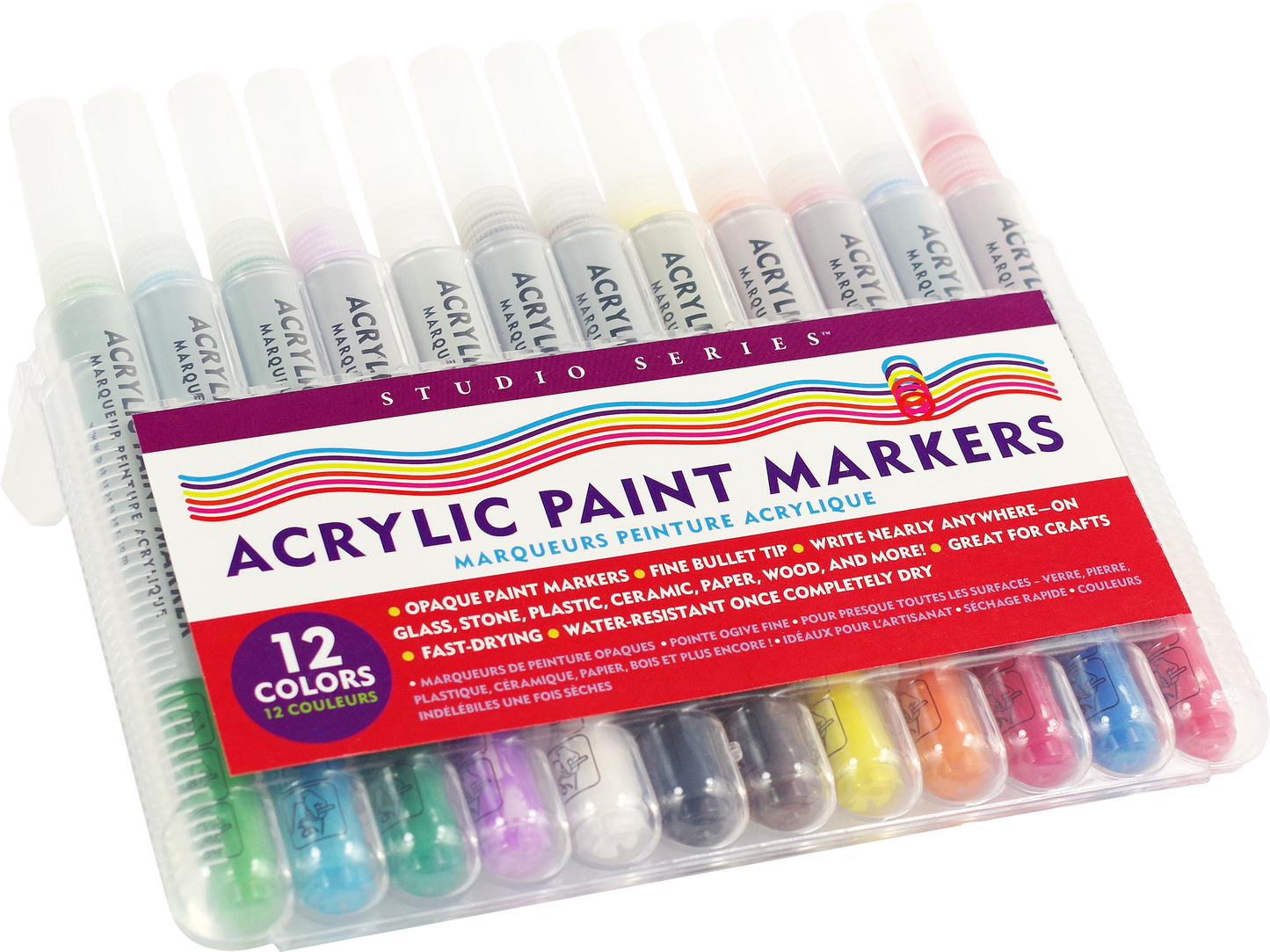 Studio Series Acrylic Paint Marker Set (12-piece set)