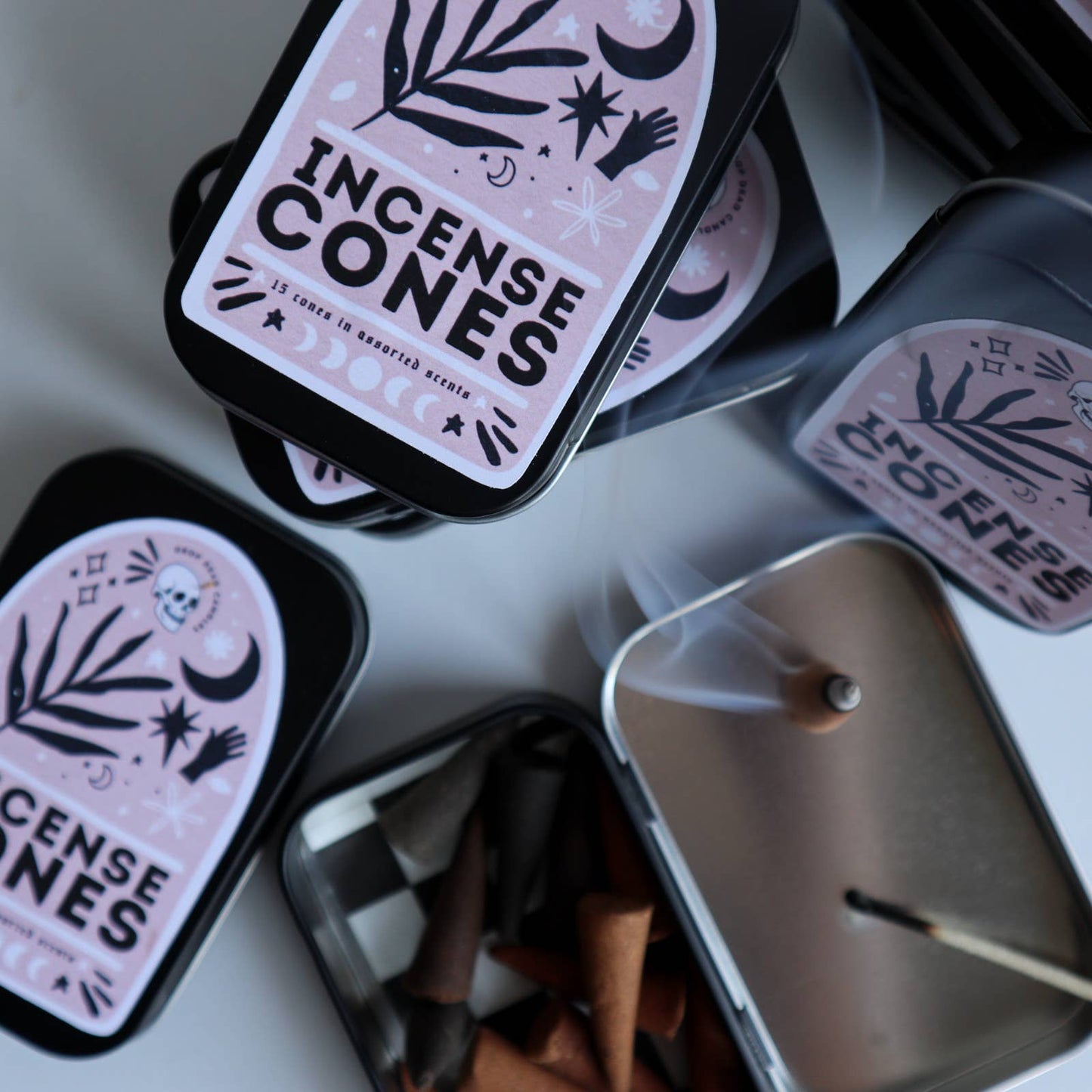 Incense Cones in Tin