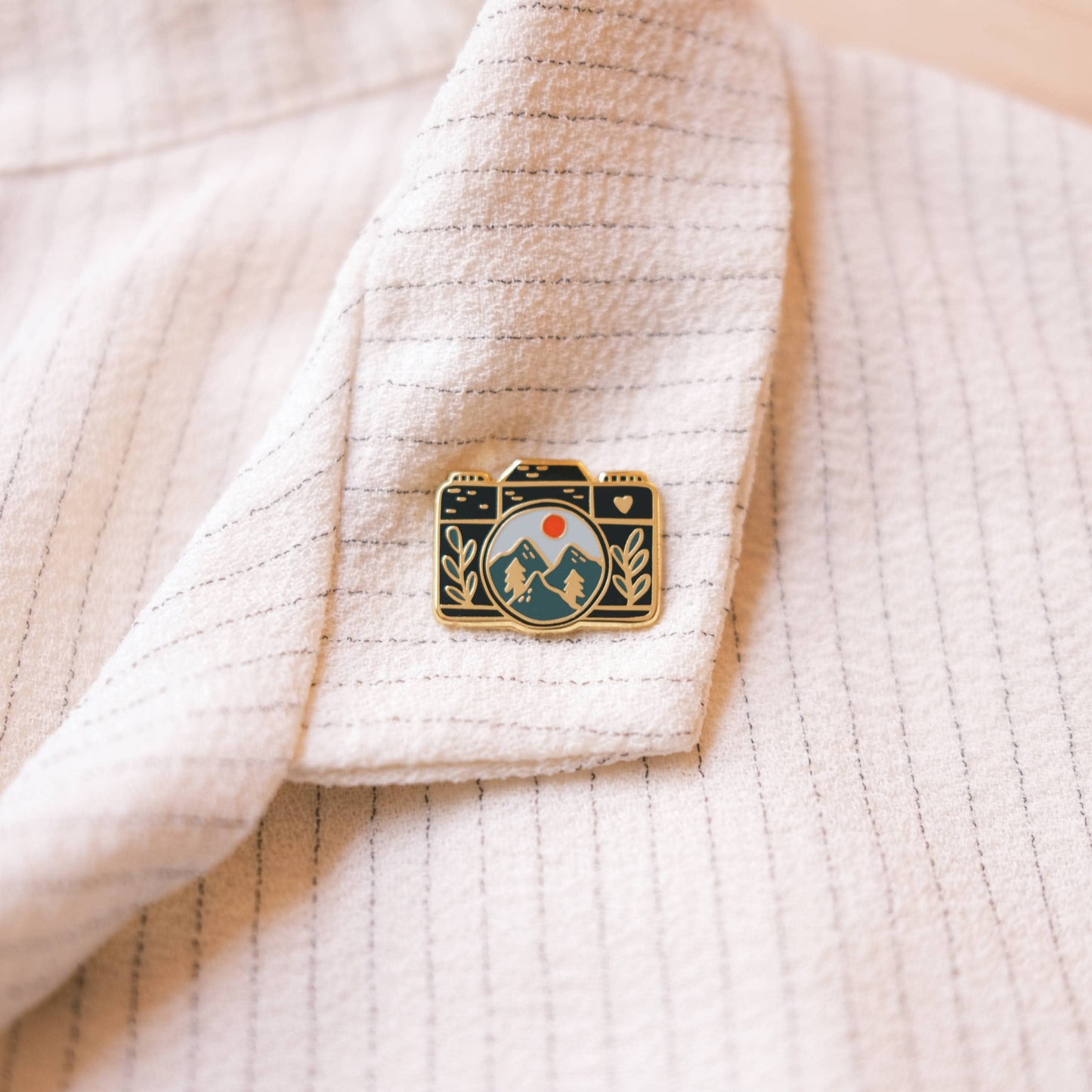 Camera Enamel Pin