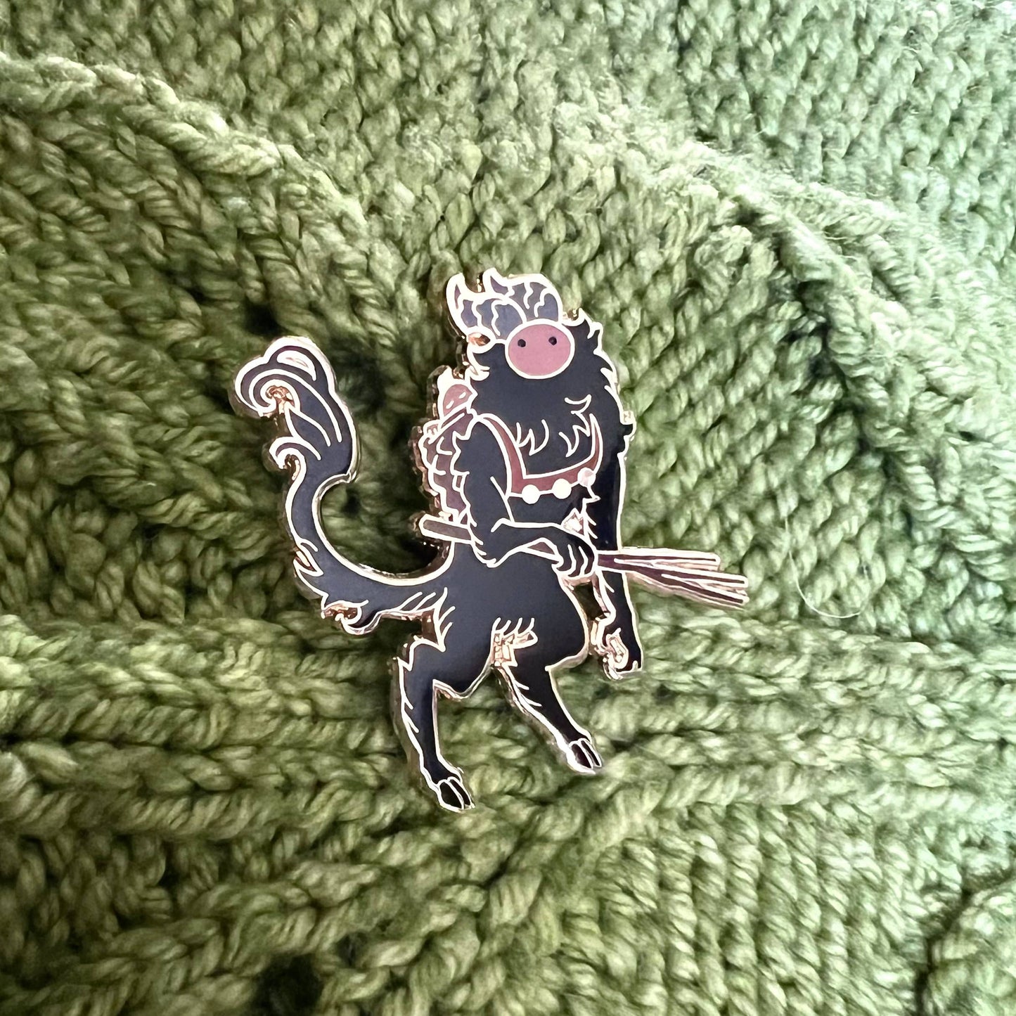 Krampus Enamel Lapel Pin