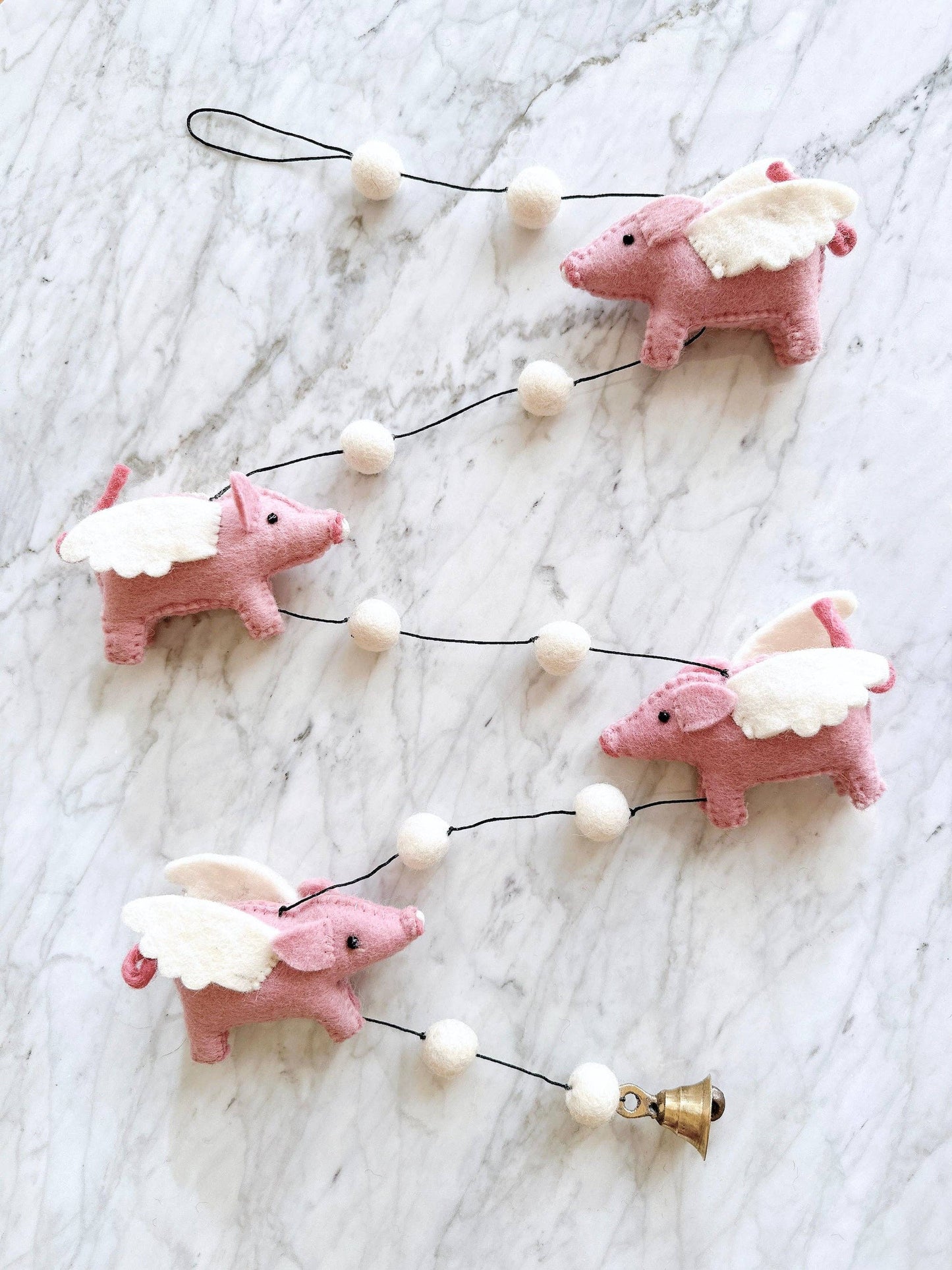 Felt Flying Pig Garland