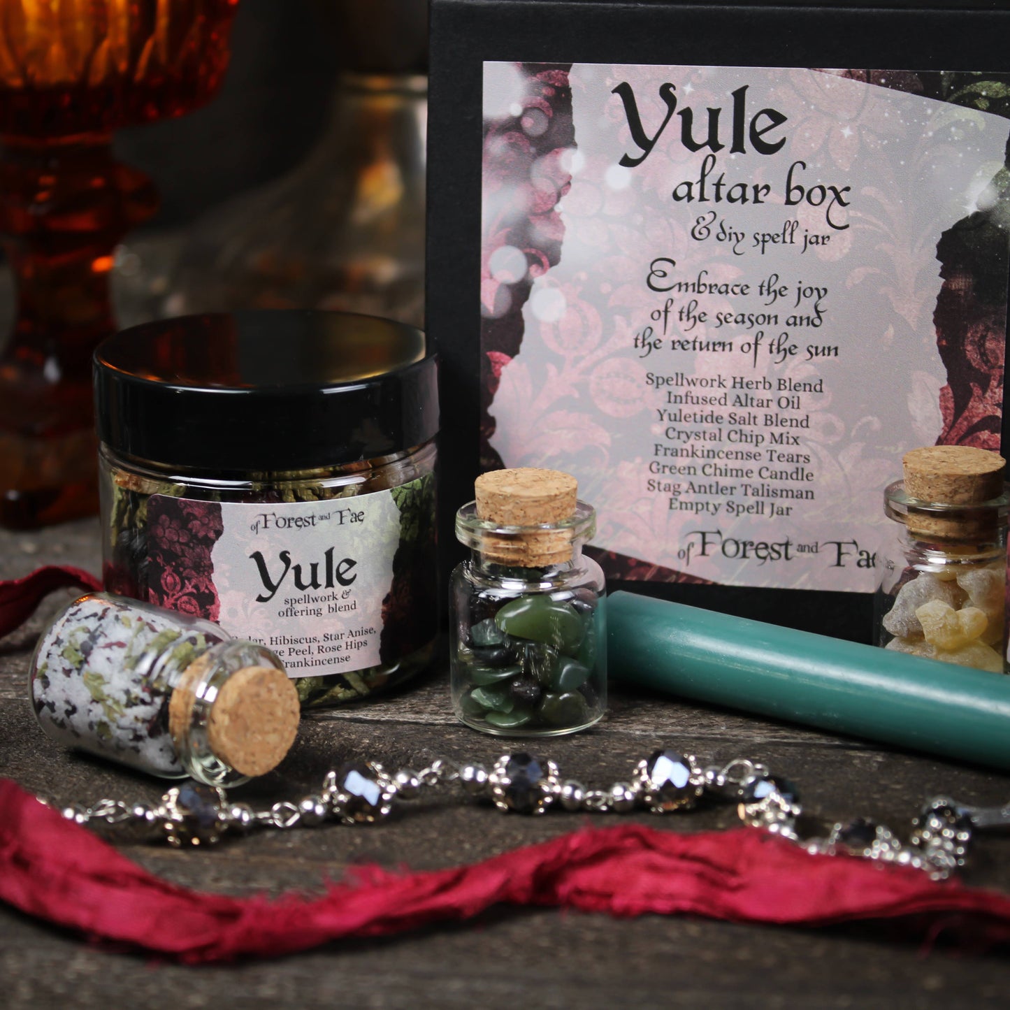 Yule Altar Box & DIY Spell Jar for the Winter Solstice