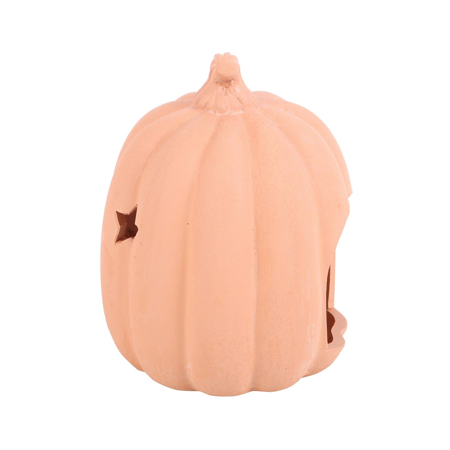 9cm Terracotta Fall and Halloween Pumpkin Tealight Holder