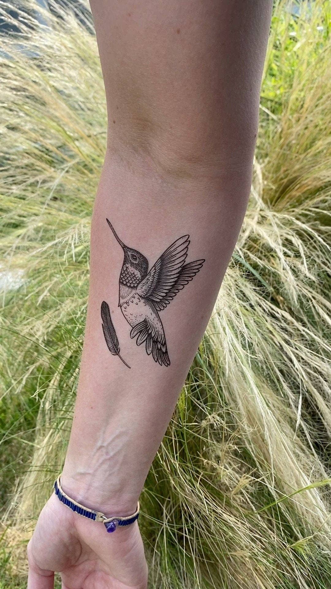 Hummingbird Temporary Tattoo: 1 Pack