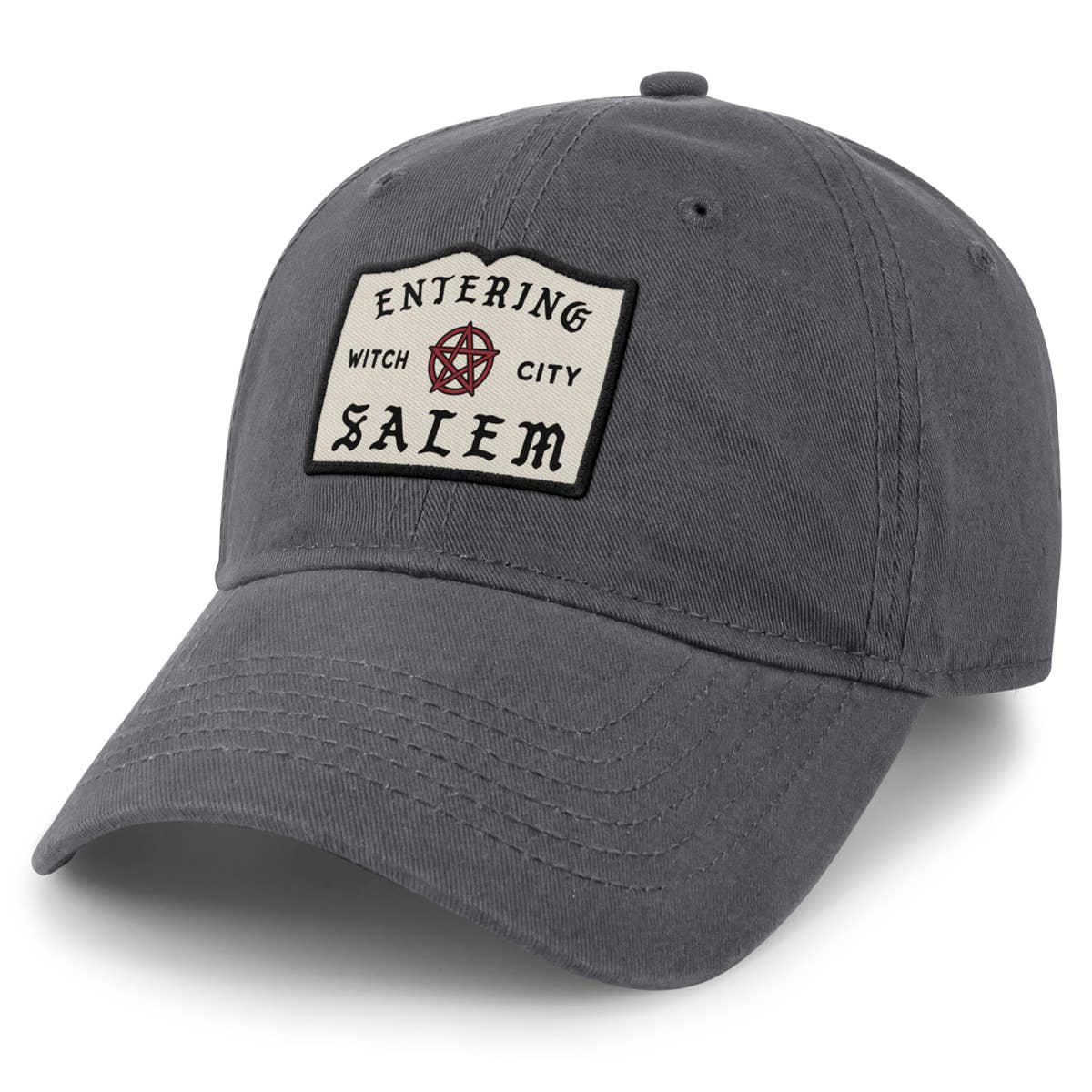 Entering Salem Baseball Hat in Black