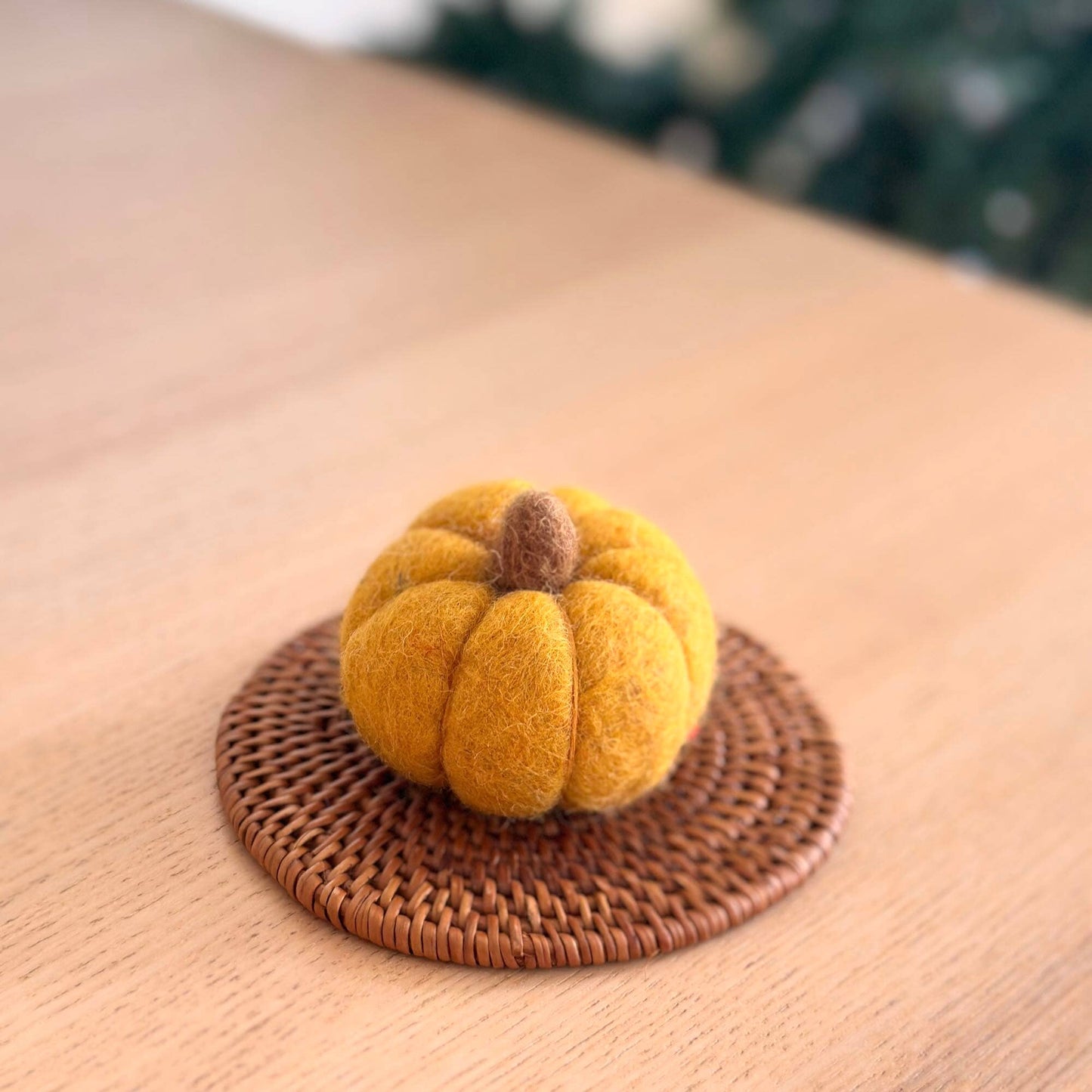 Felt Mini Pumpkin: Orange