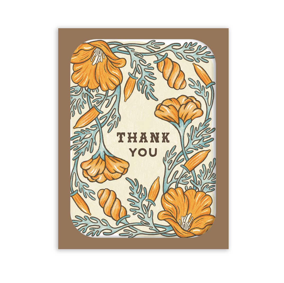 California Poppy Thank You Card Boxed Set of 8