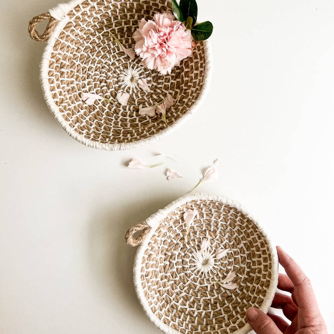 Naomi Nesting Bowls Kit: Jute with Ivory