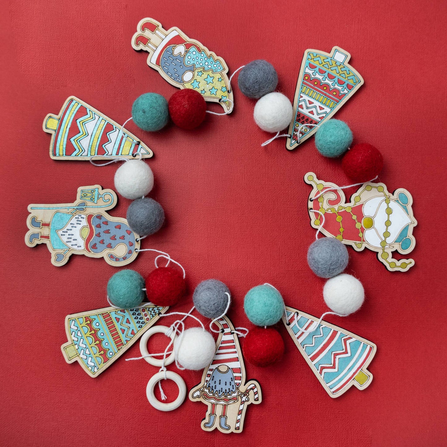 Gnome DIY Garland Kit