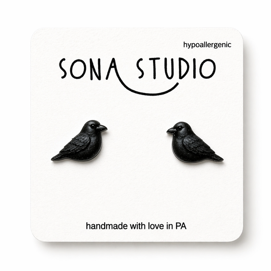 Crow Earrings