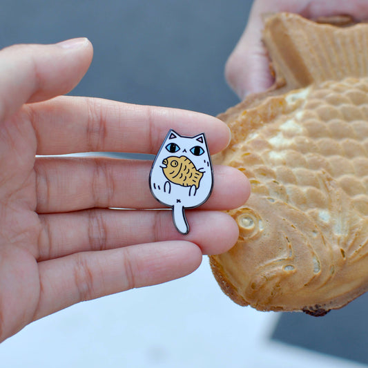 Taiyaki Cat Enamel Pin