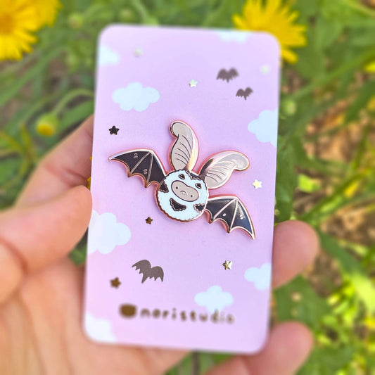 Spotted Bat Enamel Pin 