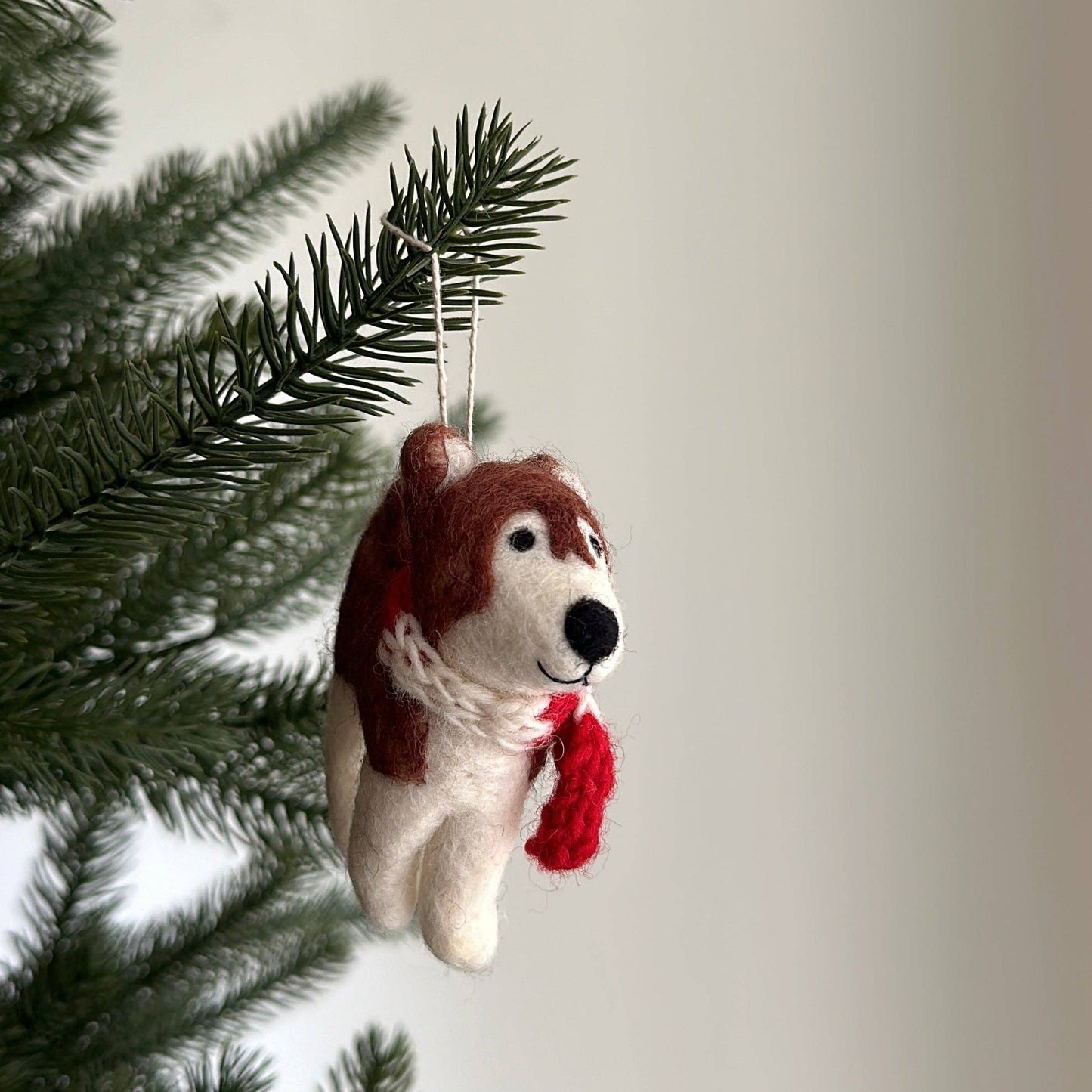 Husky - Felt Hanging Ornament