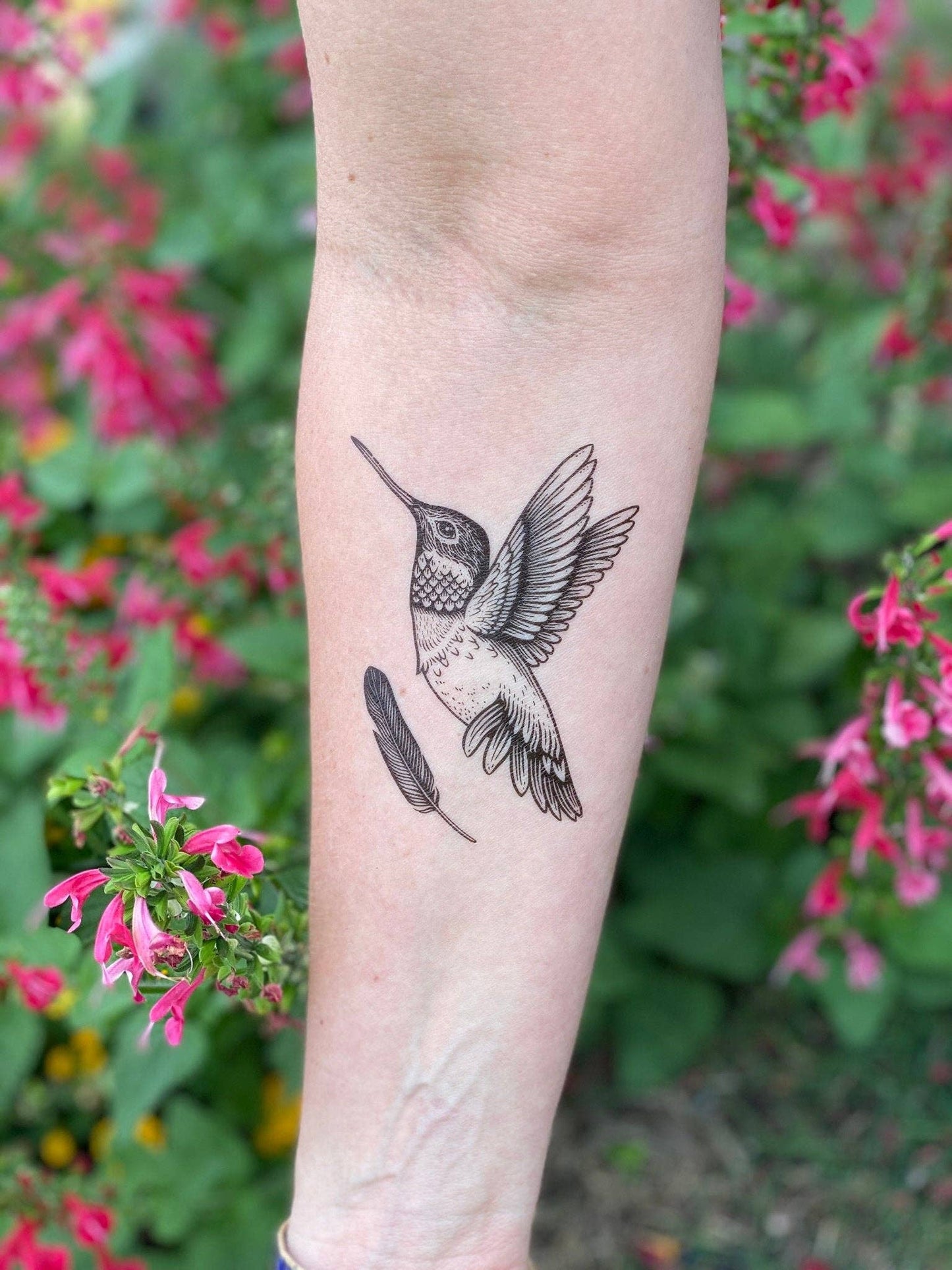 Hummingbird Temporary Tattoo: 1 Pack