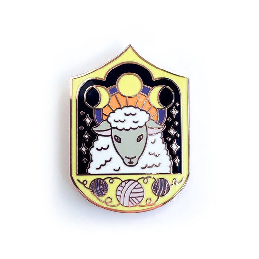 Cosmic Sheep Enamel Pin