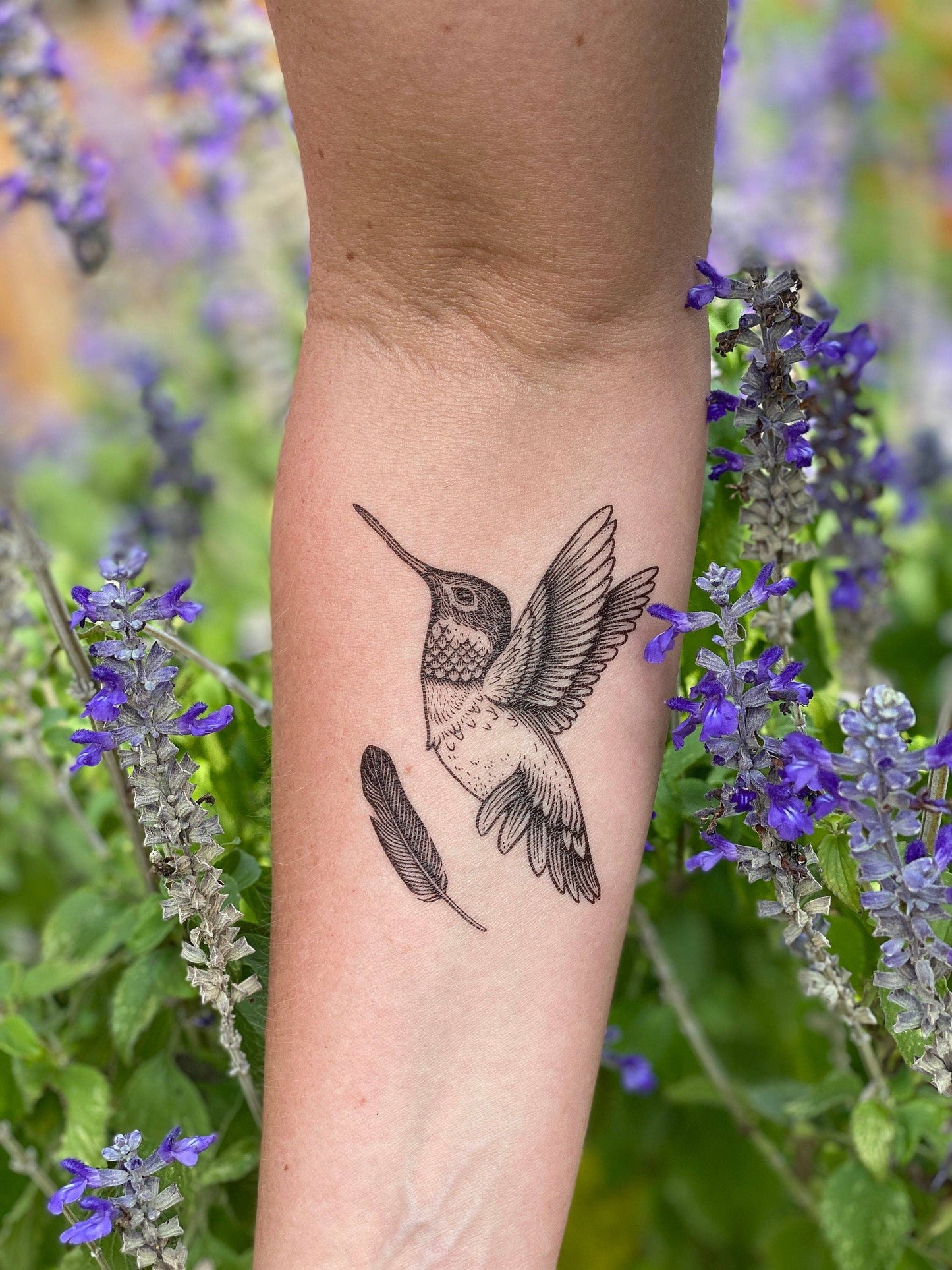 Hummingbird Temporary Tattoo: 1 Pack