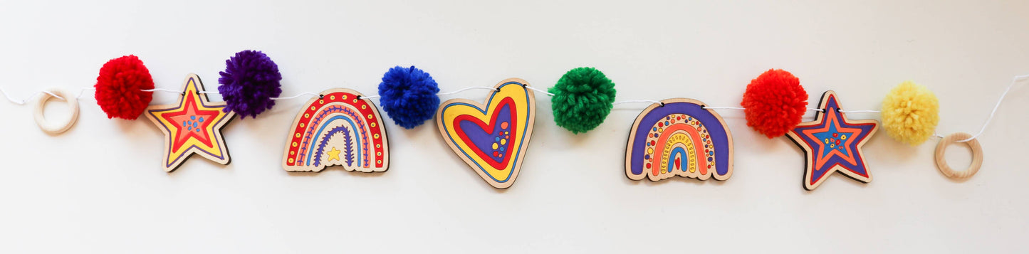 Kids DIY Garland Kit - Rainbow