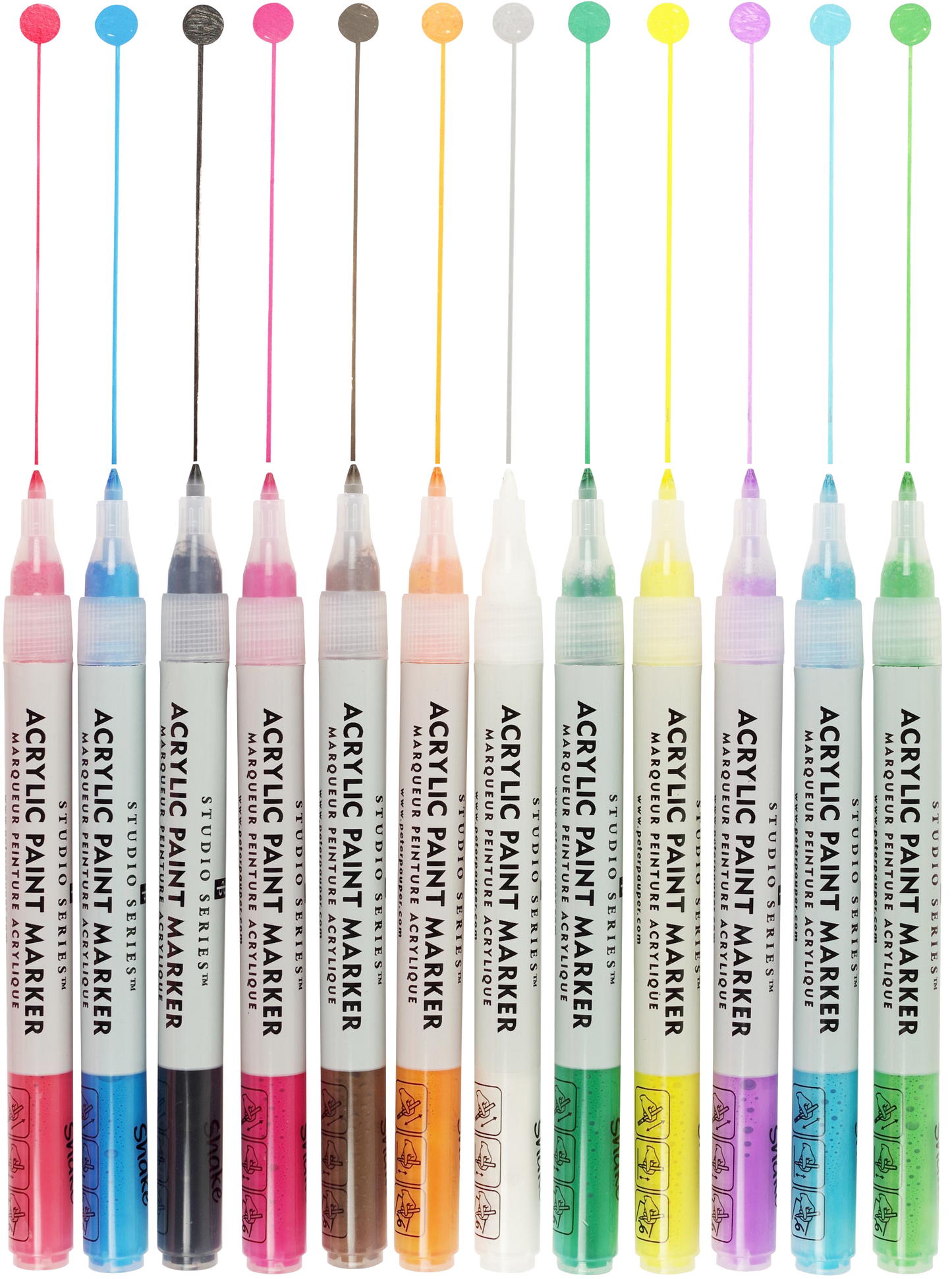 Studio Series Acrylic Paint Marker Set (12-piece set)