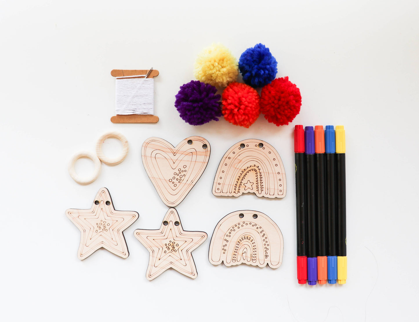 Kids DIY Garland Kit - Rainbow