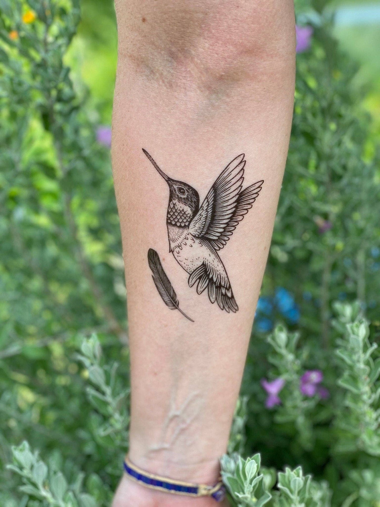 Hummingbird Temporary Tattoo: 1 Pack