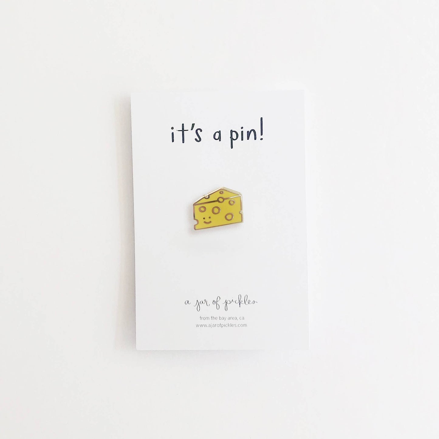 Cheese Slice Enamel Pin
