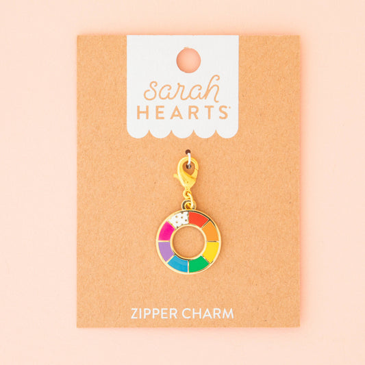 Color Wheel Removable Zipper Charm
