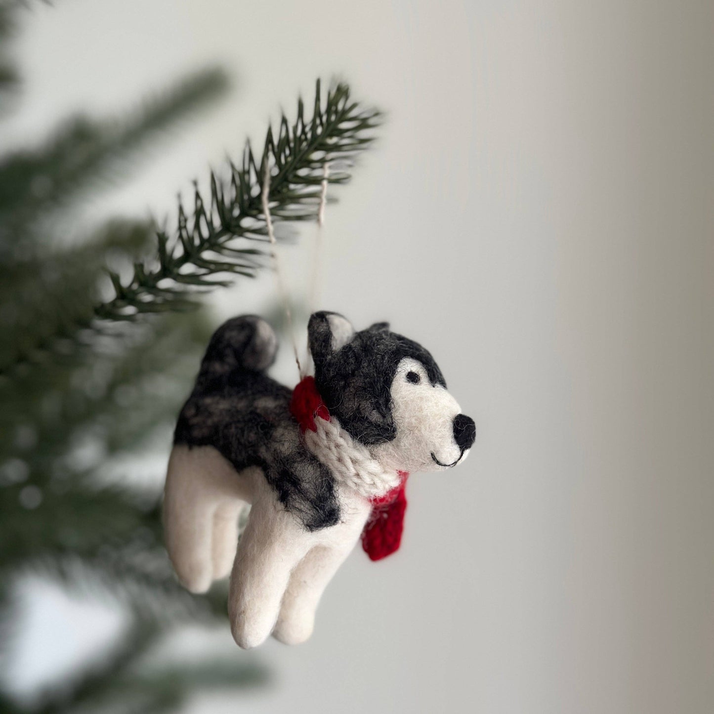 Husky - Felt Hanging Ornament