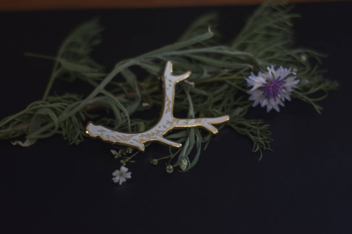 Antler Lapel Enamel Pin
