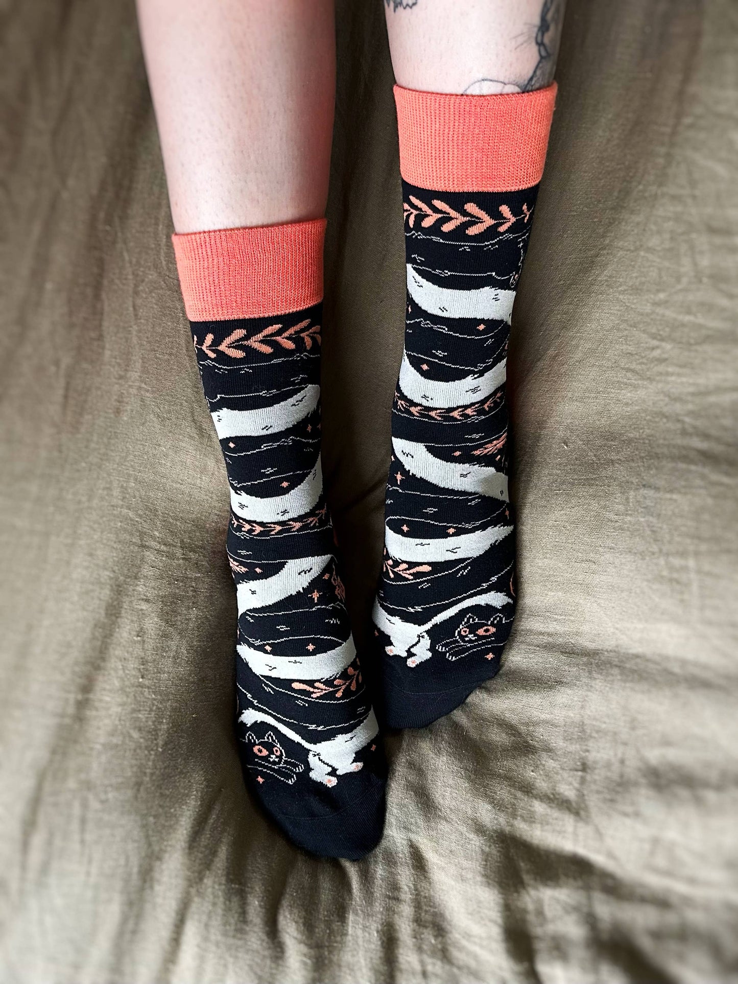 OuroPURRos Socks | cats | witchy | occult | ouroboros