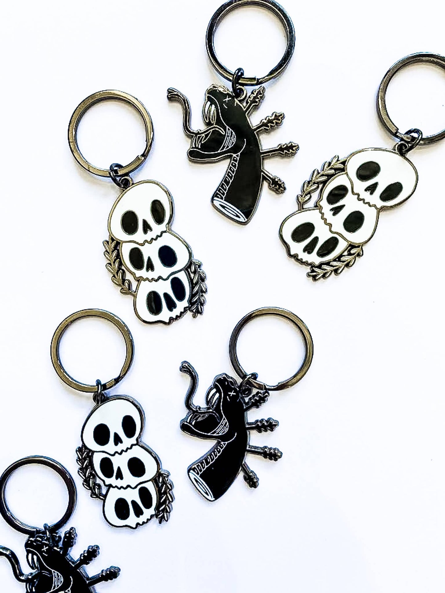 Skulls Hard Enamel Keychain
