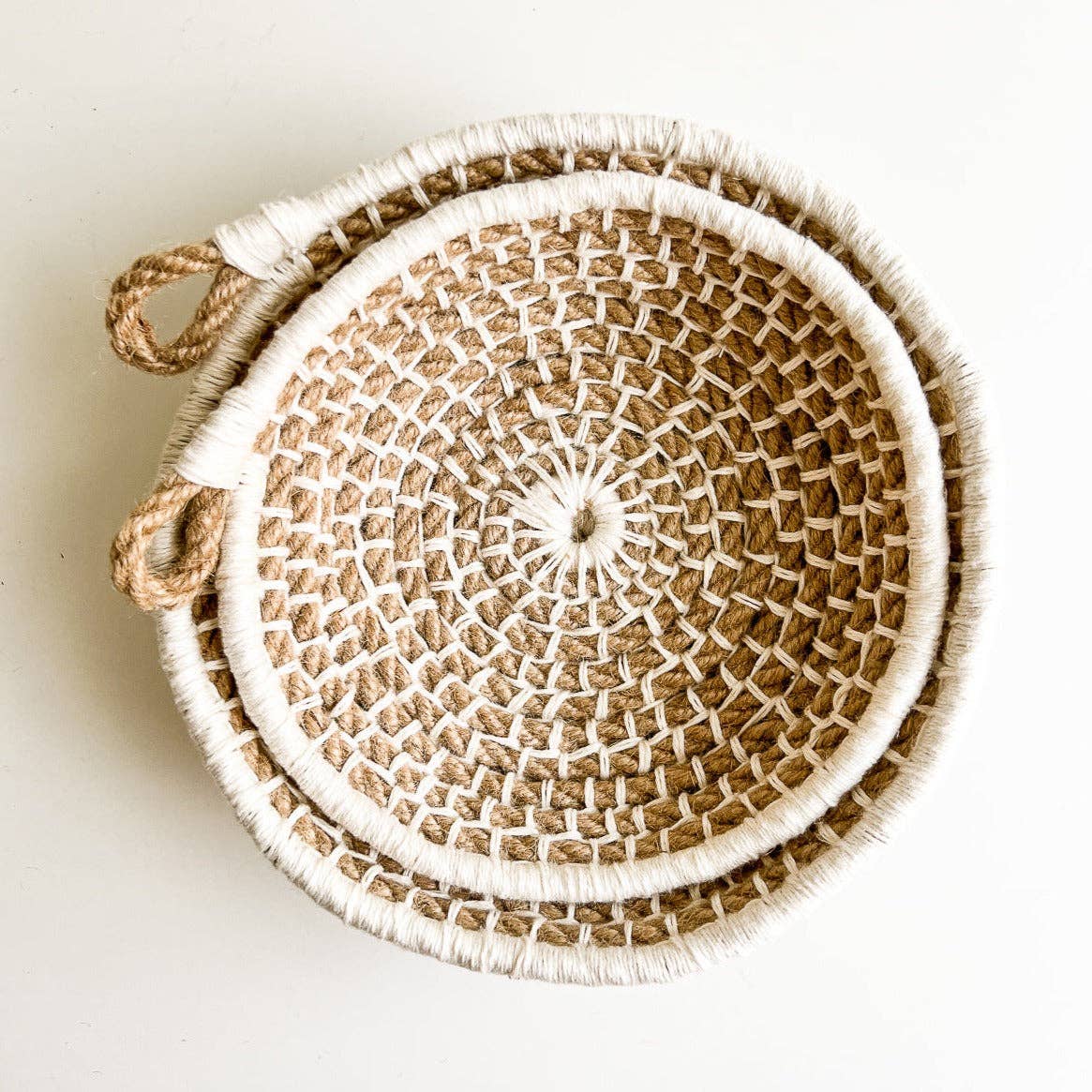 Naomi Nesting Bowls Kit: Jute with Ivory