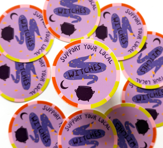 Support Your Local Witches Sticker