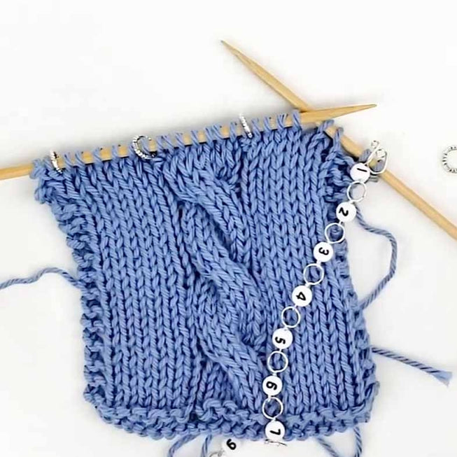 Silver Hedgehog Knitting or Crochet Chain Row Counter
