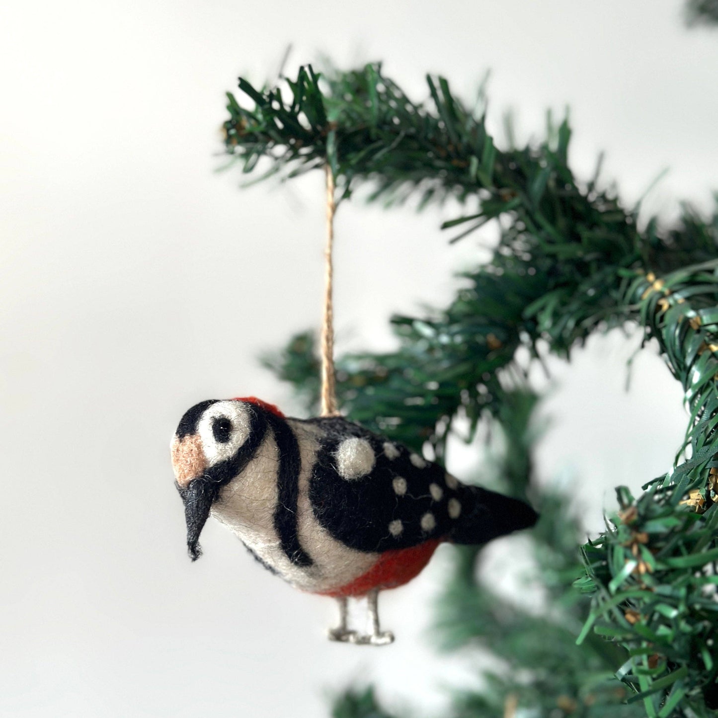 Woodpecker Felt Hanging Ornament